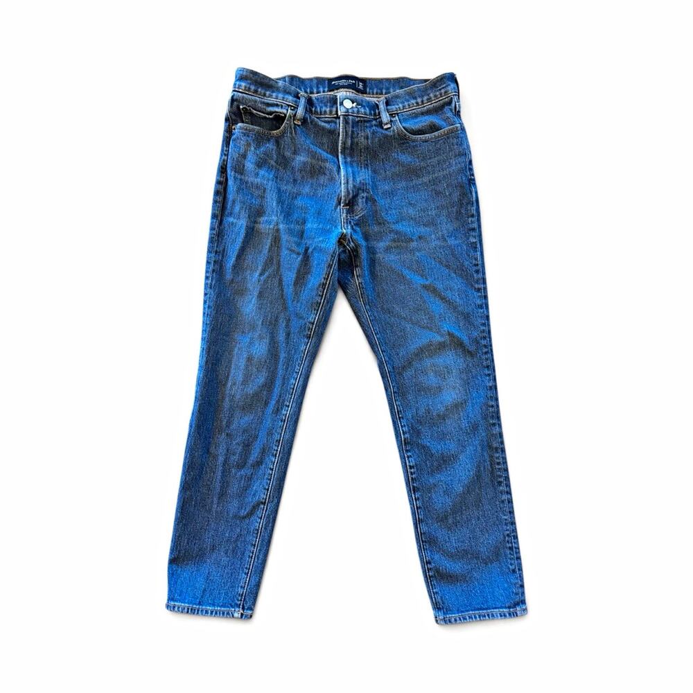 Abercrombie & Fitch Mens Jeans 34x30 90s Slim Vintage Stretch Blue Denim A&F